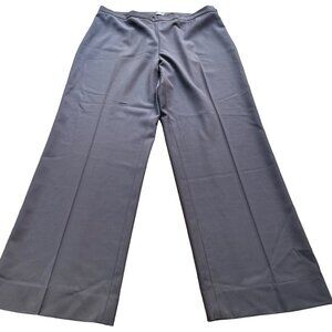 Agnona Women's Size 16 (52IT) Brown High-Waisted 100% Wool Trousers